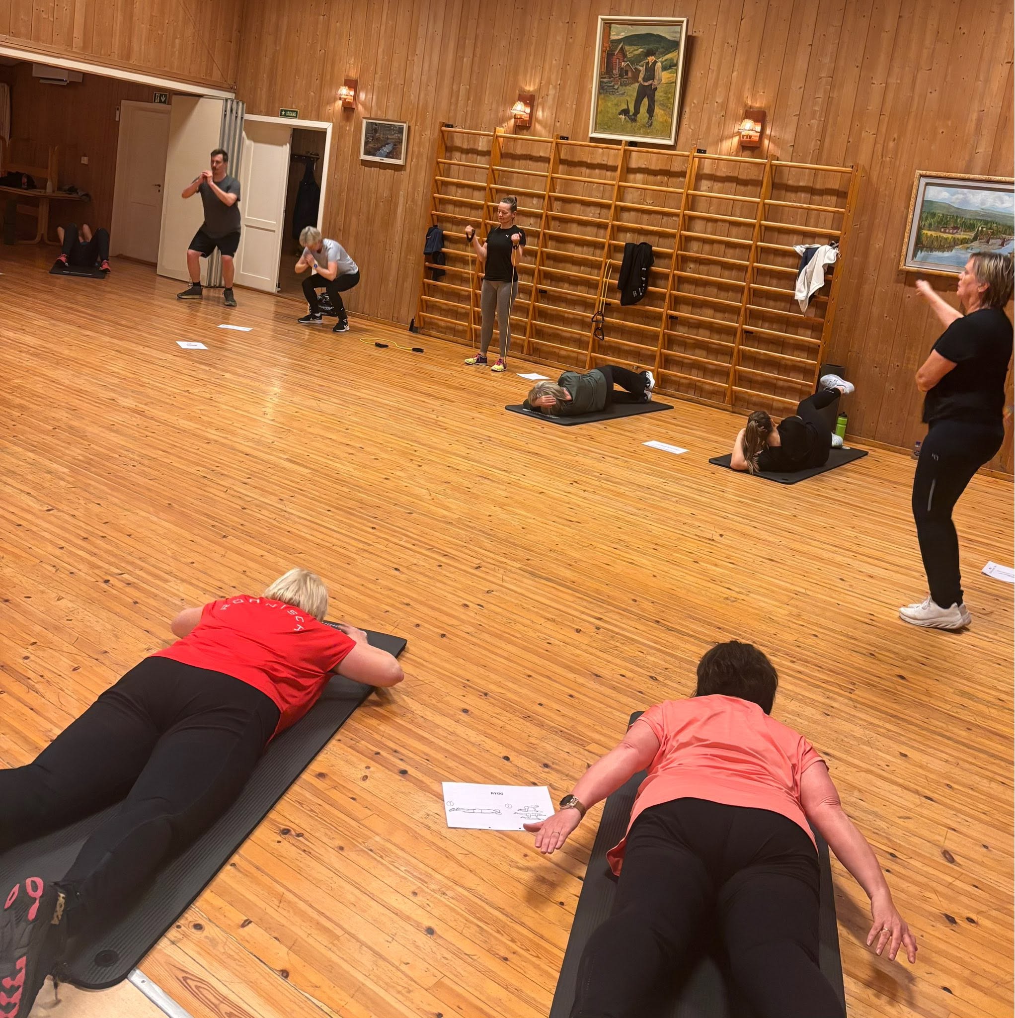 Styrketrening i grendehuset